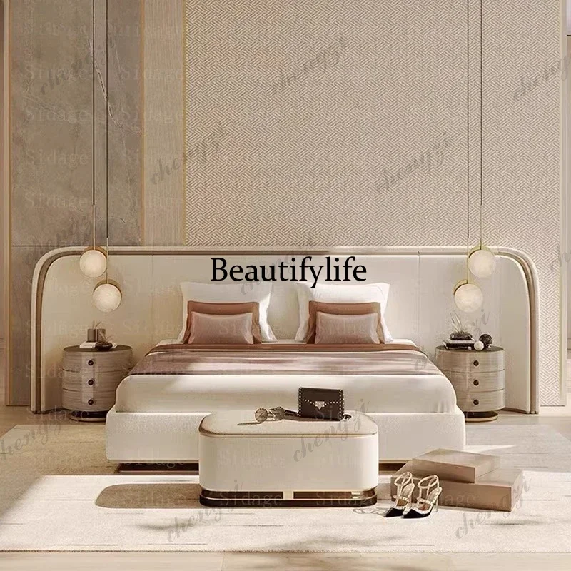 M138 Double Modern Bed King Size Luxury Children Massage Girls Bed Multifunctional European Simple Camas De Casal Salon Furnitur
M138 Double Modern Bed King Size Luxury Children Massage Girls Bed Multifunctional European Simple Camas De Casal Salon Furnitur