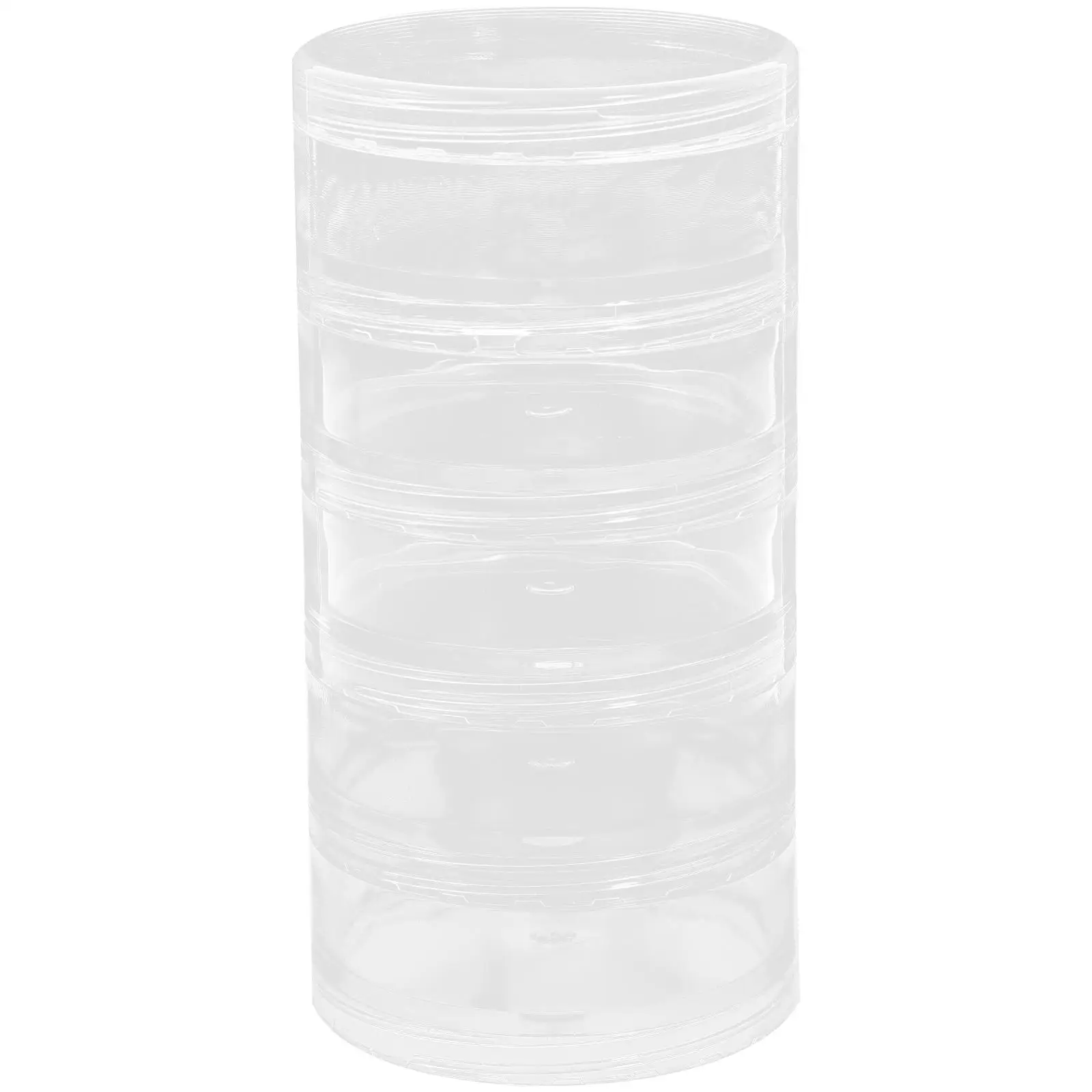 5 Layer Jewelry Travel Compartment Circle Beads Transparent Round Cosmetics Container
5 Layer Jewelry Travel Compartment Circle Beads Transparent Round Cosmetics Container