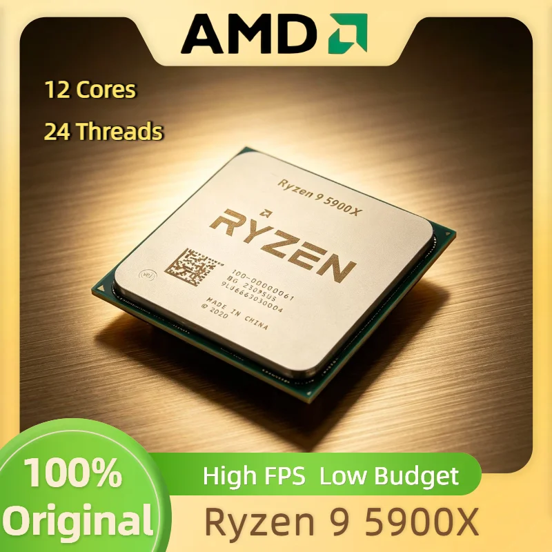 AMD Ryzen 9 5900X 12 Core 24 Thread 3.7GHz Up to 4.8GHz AM4 7nm 105W Tray CPU for Gaming Streaming V30 4K Fast Plus Pro
AMD Ryzen 9 5900X 12 Core 24 Thread 3.7GHz Up to 4.8GHz AM4 7nm 105W Tray CPU for Gaming Streaming V30 4K Fast Plus Pro
