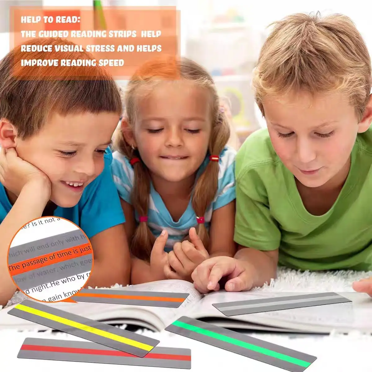 6Pcs Transparent reading guide, school supplies, fluorescent lights, colored coverings, plastic bookmarks for students with read
6Pcs Transparent reading guide, school supplies, fluorescent lights, colored coverings, plastic bookmarks for students with read