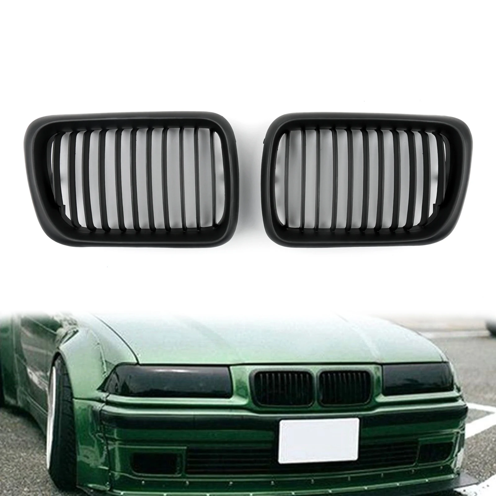 Artudatech Matt Black Front Kidney Grill Mesh Grille For BMW E36 1997-1999 3 Series
Artudatech Matt Black Front Kidney Grill Mesh Grille For BMW E36 1997-1999 3 Series