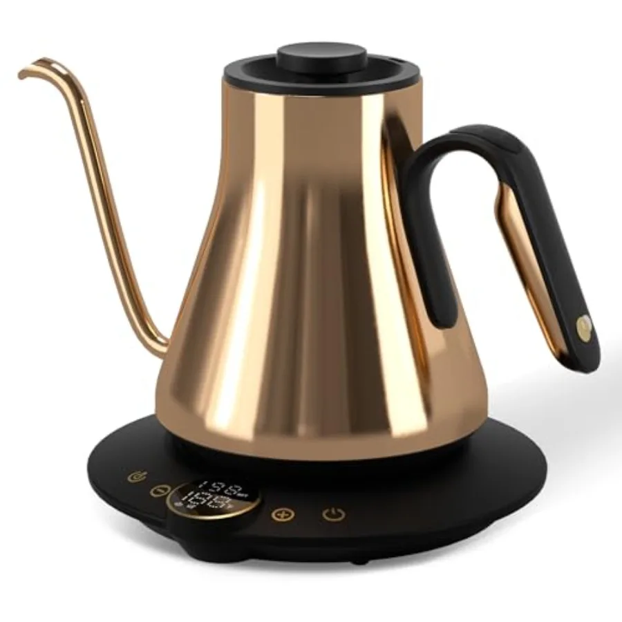 Электрический чайник с изогнутым носиком Barista Collection, 1500 Вт, с точным контролем температуры для заваривания кофе и чая методом пуровер, быстрый нагрев, нержавеющая сталь
Электрический чайник с изогнутым носиком Barista Collection, 1500 Вт, с точным контролем температуры для заваривания кофе и чая методом пуровер, быстрый нагрев, нержавеющая сталь