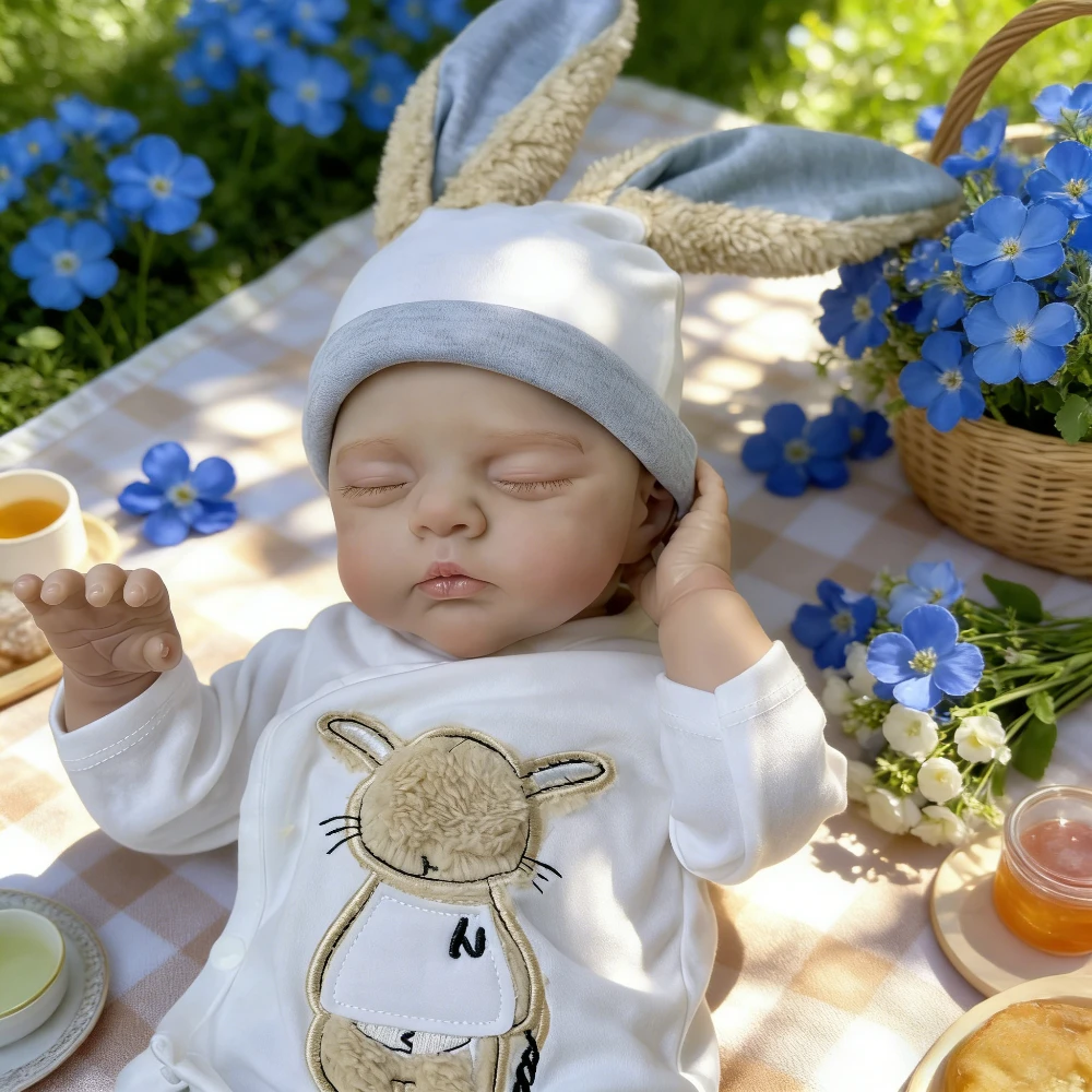 BZDOLL 48CM 19inch Reborn Baby Doll with Soft Vinyl 3D-Paint Skin, Newborn Baby Like Real Boy and Birthday Gift Cloth Body Toy
BZDOLL 48CM 19inch Reborn Baby Doll with Soft Vinyl 3D-Paint Skin, Newborn Baby Like Real Boy and Birthday Gift Cloth Body Toy