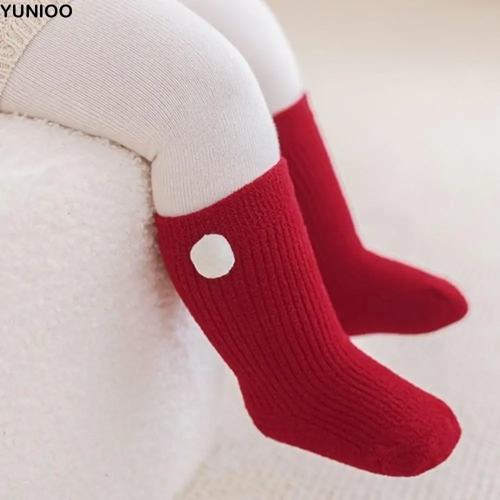 Soft New Year Infant Socks Plush Middle Tube Warm Red Kids Socks Stripe Boneless Construction Thickened Velvet Toddler Socks
Soft New Year Infant Socks Plush Middle Tube Warm Red Kids Socks Stripe Boneless Construction Thickened Velvet Toddler Socks