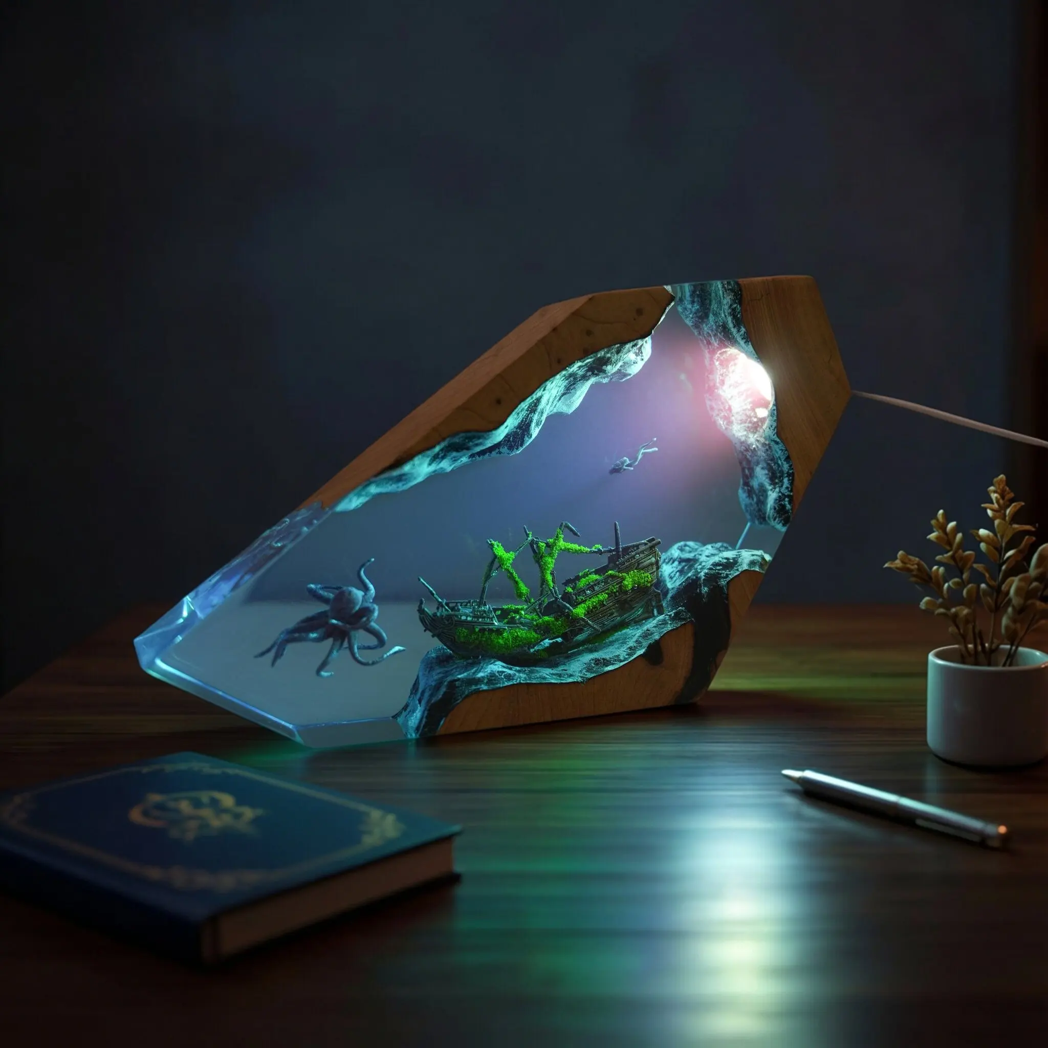 Deep Sea World Handmade Creative Marine Life Micro Landscape Ornament Bedroom Bedhead Atmosphere Light Gift
Deep Sea World Handmade Creative Marine Life Micro Landscape Ornament Bedroom Bedhead Atmosphere Light Gift