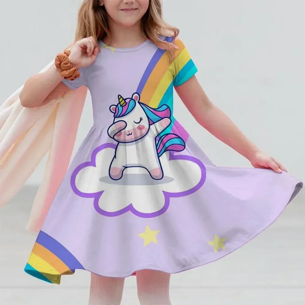 Kids Dress Girl Clothes Birthday Party Dinosaur Summer Short Sleeve Unicorn Baby Girls Princess Dresses 2 3 5 6 7 8 Years
Kids Dress Girl Clothes Birthday Party Dinosaur Summer Short Sleeve Unicorn Baby Girls Princess Dresses 2 3 5 6 7 8 Years