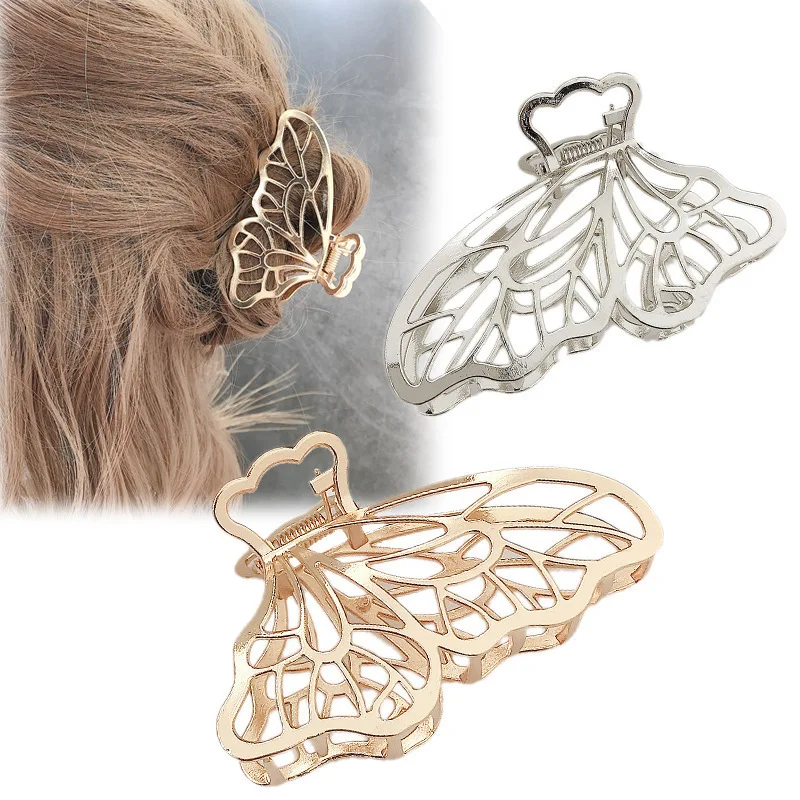 Butterfly Hair Claw Clip Women's 2-piece Set, Cute Anti slip Small Claw Clip in Gold/Silver, Metal Hair Claw Gift for Women,
Butterfly Hair Claw Clip Women's 2-piece Set, Cute Anti slip Small Claw Clip in Gold/Silver, Metal Hair Claw Gift for Women,