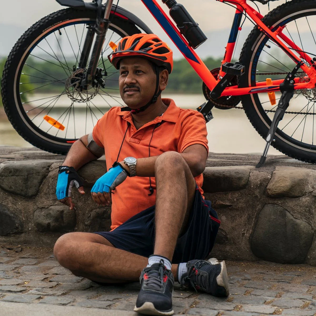 Aluminum Alloy Foot Side Support Kickstand Blue Durable Mountain Bike Stand Parking Rack Riding Supplies Bike Kickstand
Aluminum Alloy Foot Side Support Kickstand Blue Durable Mountain Bike Stand Parking Rack Riding Supplies Bike Kickstand