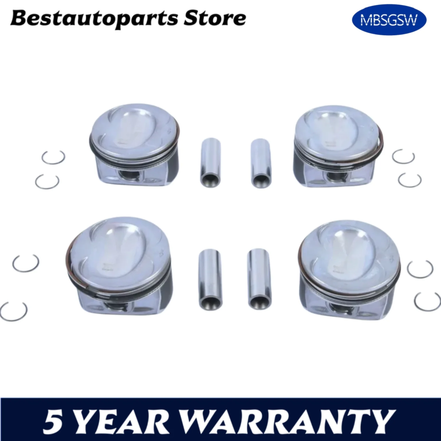 4Pcs 76.5mm Piston & Piston Ring Kit For AUDI VW Golf Jetta Tiguan Touran Fabia 1.4 TSI 2009-2016 E03C107065 EA111 Engine Parts
4Pcs 76.5mm Piston & Piston Ring Kit For AUDI VW Golf Jetta Tiguan Touran Fabia 1.4 TSI 2009-2016 E03C107065 EA111 Engine Parts