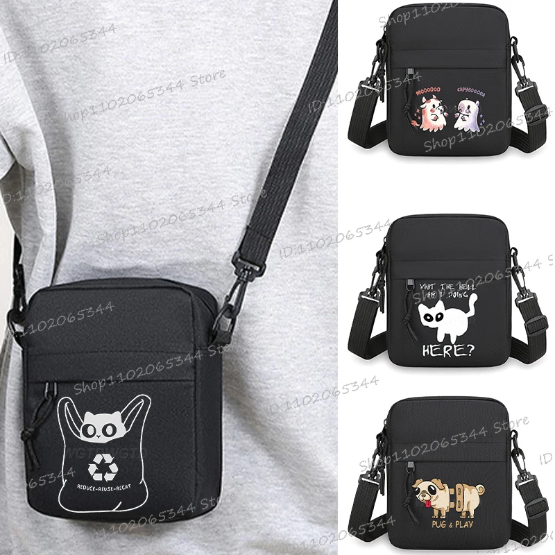 Cartoon Cats Zipper Small Crossbody Bags Anime Animal Women Men Shoulder Purses and Handbags Fashion Animal Mobile Phone Bag
Cartoon Cats Zipper Small Crossbody Bags Anime Animal Women Men Shoulder Purses and Handbags Fashion Animal Mobile Phone Bag