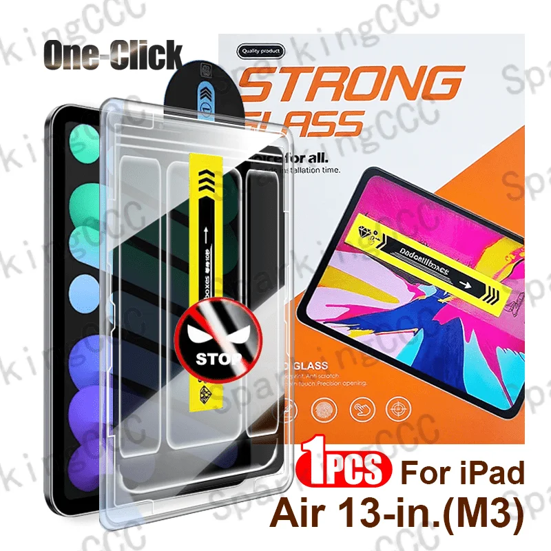 1 Piece for iPad Air 13, iPad Pro 12.9, iPad Pro(M4) One-Click Film Applicator Privacy Screen Protector - Quick Installation
1 Piece for iPad Air 13, iPad Pro 12.9, iPad Pro(M4) One-Click Film Applicator Privacy Screen Protector - Quick Installation