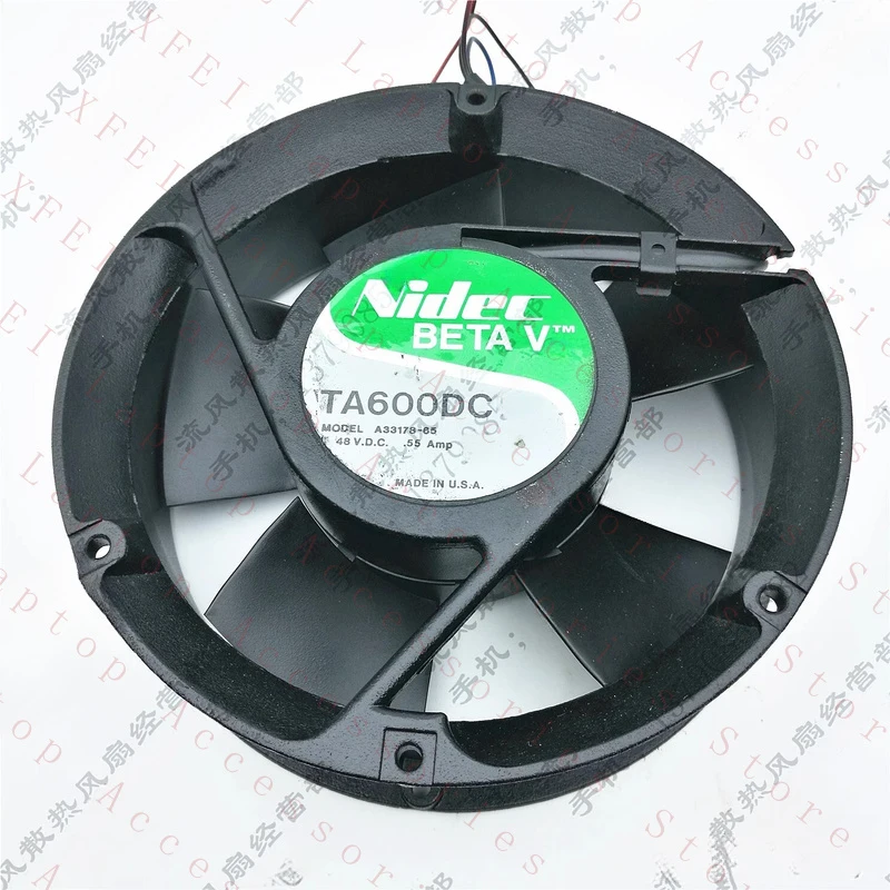 D FOR Nidec TA600DC A33178-65 17050 DC 48V 0.55A 17CM High Airflow Cooling Fan
D FOR Nidec TA600DC A33178-65 17050 DC 48V 0.55A 17CM High Airflow Cooling Fan