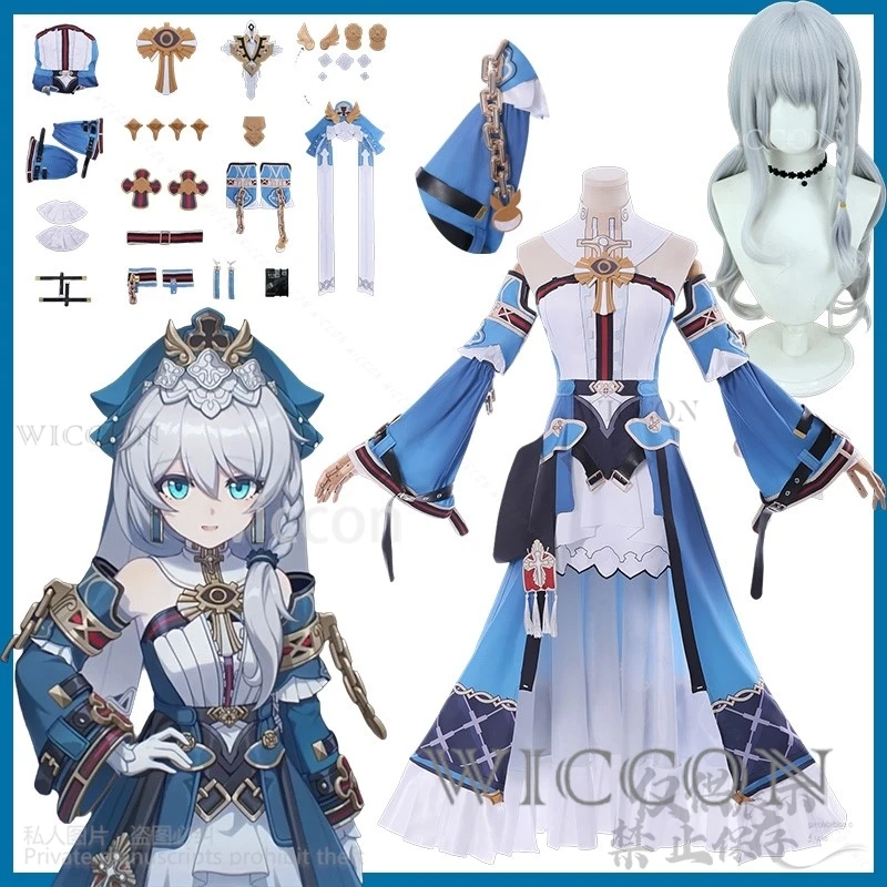 2025 аниме игра Honkai Impact 3 косплей Тереза Апокалипсис костюм сестры униформа платье парик для девочек женщина Cos
2025 аниме игра Honkai Impact 3 косплей Тереза Апокалипсис костюм сестры униформа платье парик для девочек женщина Cos