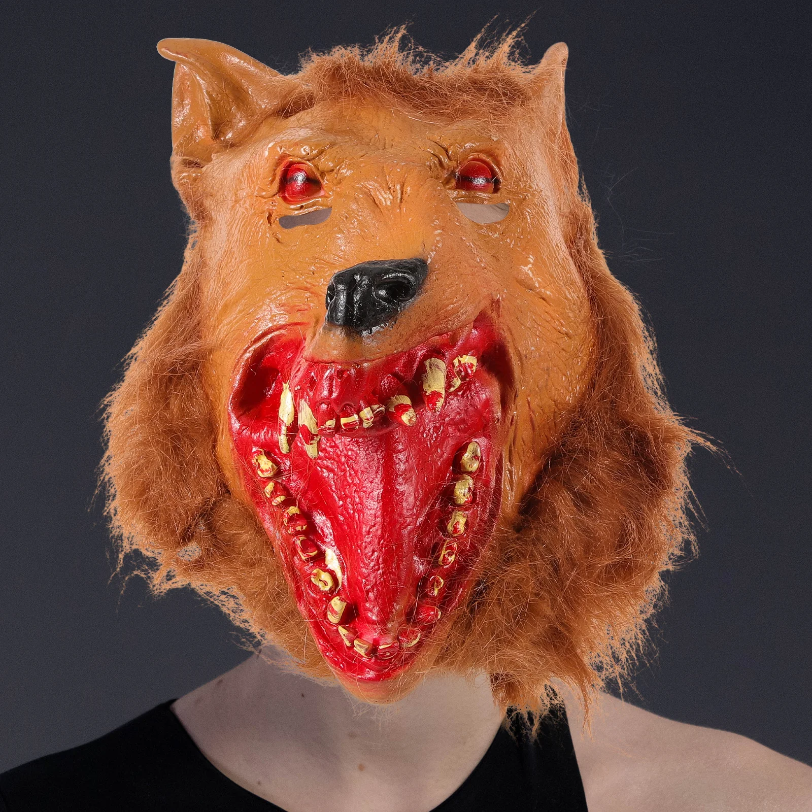 Wolf Head Halloween Animal Prop Costume Masks for Party Creepy Vinyl Horror Cosplay
Wolf Head Halloween Animal Prop Costume Masks for Party Creepy Vinyl Horror Cosplay