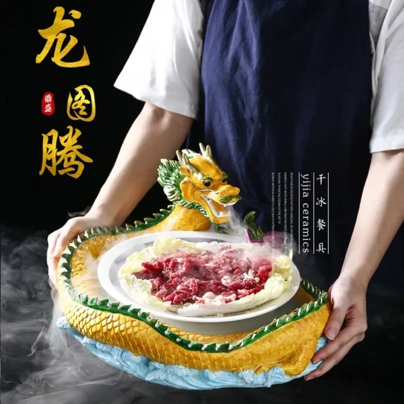 Панлун Отель Особенности Сухой лед Посуда в форме лодки Говядина Hotpot Ресторан Tripe Креативная тарелка Композиция и художественная посуда
Панлун Отель Особенности Сухой лед Посуда в форме лодки Говядина Hotpot Ресторан Tripe Креативная тарелка Композиция и художественная посуда