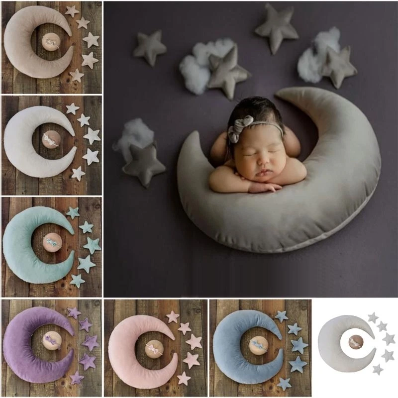 J15U Moon Pillow Stars Headwear for Infant Boy Girls Newborn Photography Props
J15U Moon Pillow Stars Headwear for Infant Boy Girls Newborn Photography Props