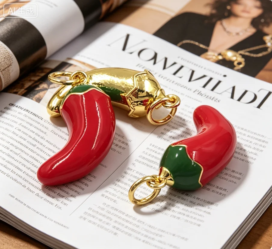 WT-JFE157 Lovely French-style Yellow Brass With Drop Oil 18K Real Gold Plated Pendant Pepper Shape For Women Anniversary Gifts
WT-JFE157 Lovely French-style Yellow Brass With Drop Oil 18K Real Gold Plated Pendant Pepper Shape For Women Anniversary Gifts