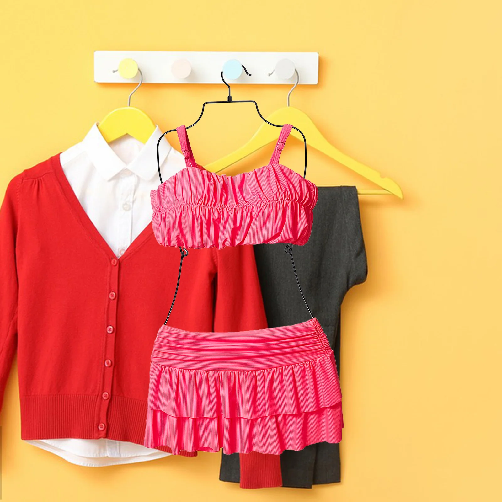 Hangers High Manganese Steel Childrens Hangers Lightweight Portable No Burr Smooth Surface Easy to Use for Closet
Hangers High Manganese Steel Childrens Hangers Lightweight Portable No Burr Smooth Surface Easy to Use for Closet