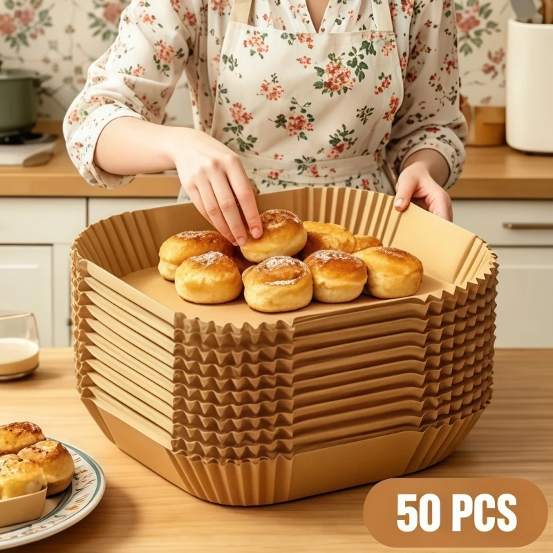 Air Fryer Paper Liners Disposable Oil-Proof Waterproof Baking Paper Round Square And Rectangle Parchment Kitchen Party Supplies
Air Fryer Paper Liners Disposable Oil-Proof Waterproof Baking Paper Round Square And Rectangle Parchment Kitchen Party Supplies