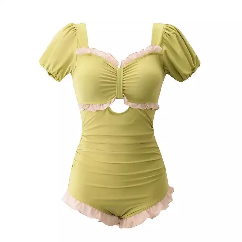 New swimsuit women's one-piece short-sleeved sexy skirt girl fan senior sense hot spring swimsuit
New swimsuit women's one-piece short-sleeved sexy skirt girl fan senior sense hot spring swimsuit