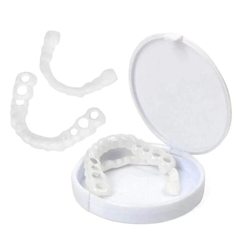 4 Sets Comfort Fit Detachable Smile Veneers, Natural Temporary Tooth Accessories With Maintenance Tools & Protective Case
4 Sets Comfort Fit Detachable Smile Veneers, Natural Temporary Tooth Accessories With Maintenance Tools & Protective Case