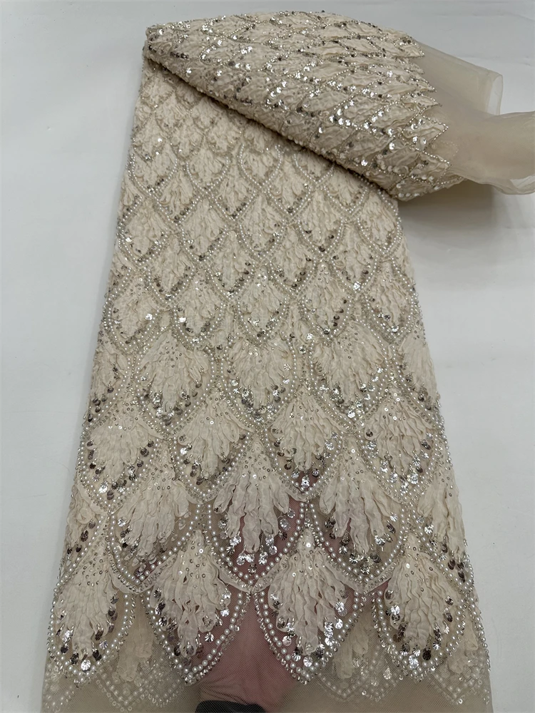 2025 African Lace Fabric Sequins Beaded Embroidery Groom Nigerian Bridal High Quality French Tulle Lace Fabric For Wedding Dress
2025 African Lace Fabric Sequins Beaded Embroidery Groom Nigerian Bridal High Quality French Tulle Lace Fabric For Wedding Dress