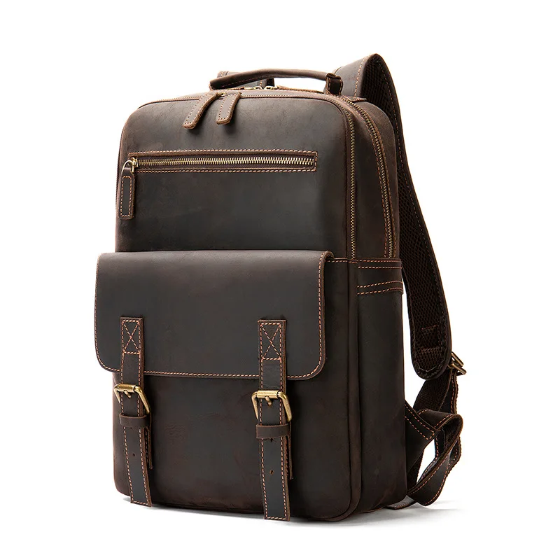 Custom logo men's college bag men's high-capacity business backpack men's leather waterproof computer college bag
Custom logo men's college bag men's high-capacity business backpack men's leather waterproof computer college bag