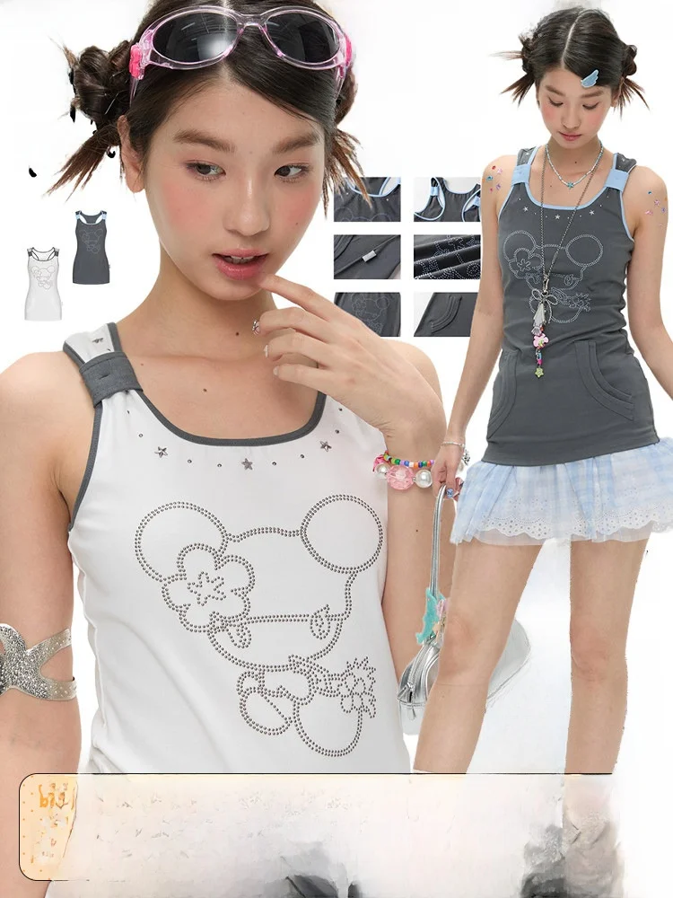 BENANDx Summer Dual Color Bead Pocketless Workwear Tank Top Women's Side Breast Fatigue Concealing Top H-Shape Vest
BENANDx Summer Dual Color Bead Pocketless Workwear Tank Top Women's Side Breast Fatigue Concealing Top H-Shape Vest