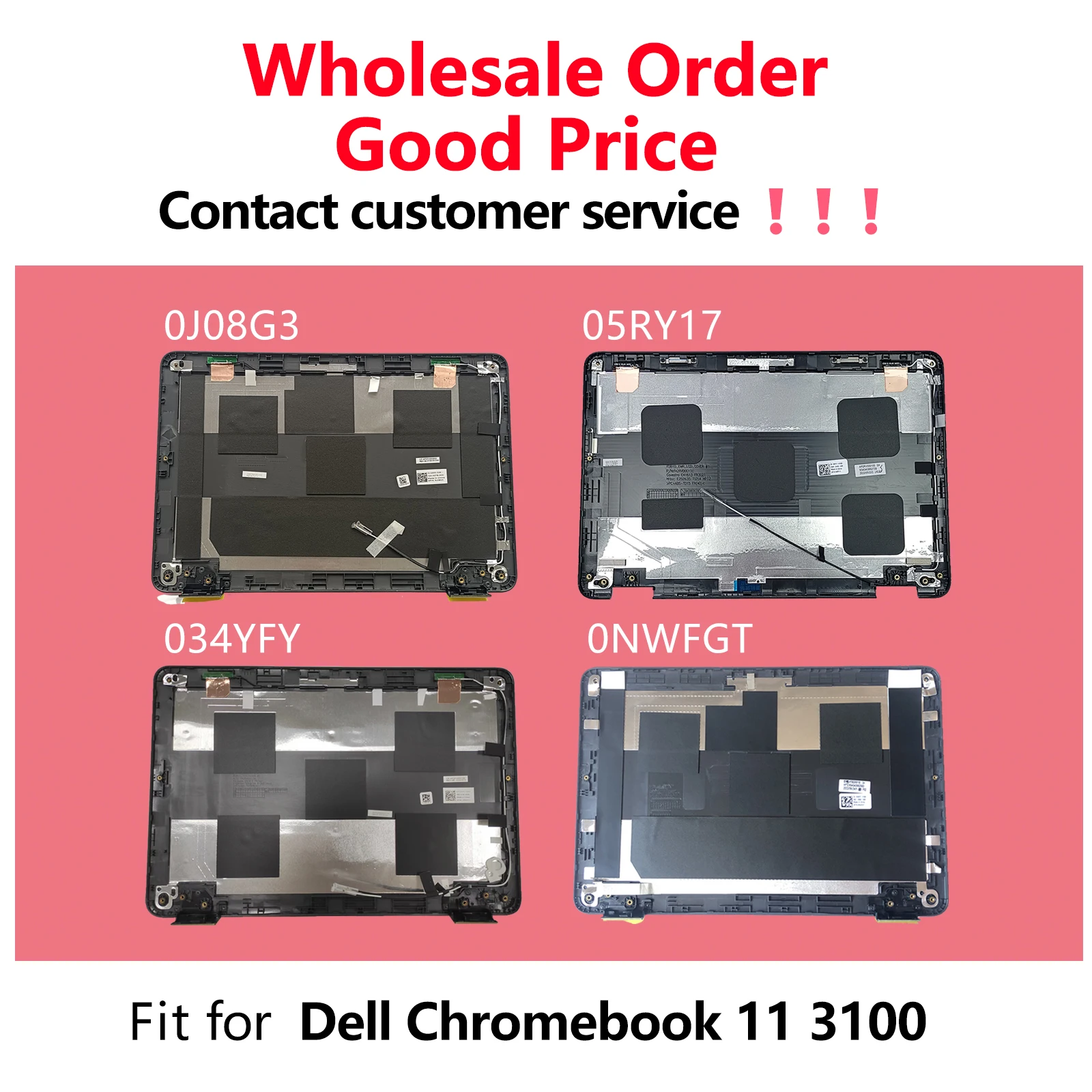Wholesale LWL Laptop LCD Back Cover Top Case Rear Lid with Antenna for Dell Chromebook 11 3100 0279W8 034YFY 05RY17 0J08G3 NWFGT
Wholesale LWL Laptop LCD Back Cover Top Case Rear Lid with Antenna for Dell Chromebook 11 3100 0279W8 034YFY 05RY17 0J08G3 NWFGT