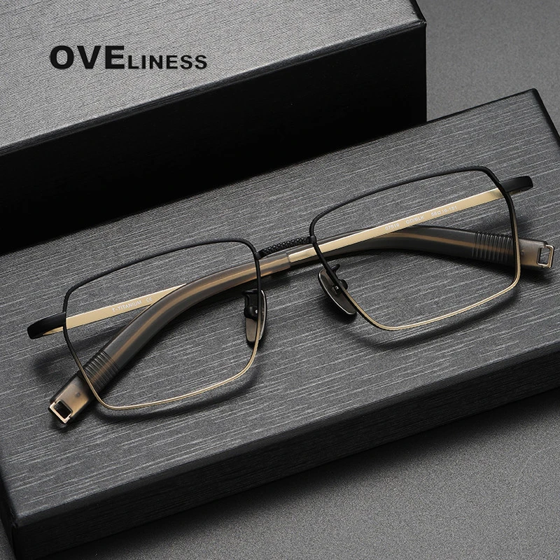 2023 Pure Titanium Glasses Frame Men Square Eyewear New Male Classic Full Optical myopia Prescription Eyeglasses Frames women
2023 Pure Titanium Glasses Frame Men Square Eyewear New Male Classic Full Optical myopia Prescription Eyeglasses Frames women