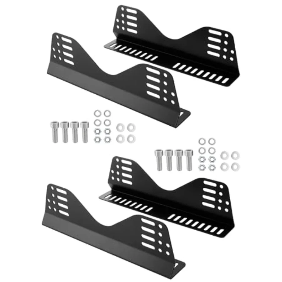 Side Mount Brackets for Bucket Race Seats: Universal Racing Seat Bracket Black
Side Mount Brackets for Bucket Race Seats: Universal Racing Seat Bracket Black