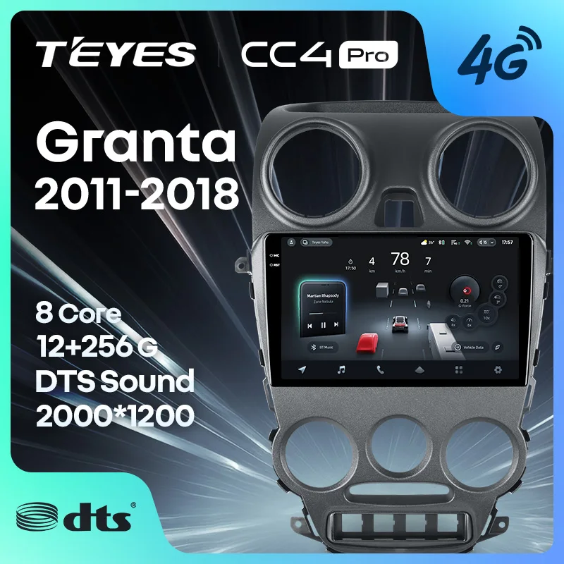 TEYES CC4 PRO For LADA Granta Sport 2011 - 2018 CarPlay Radio Multimedia Stereo Car play Android Auto 2DIN Autoradio
TEYES CC4 PRO For LADA Granta Sport 2011 - 2018 CarPlay Radio Multimedia Stereo Car play Android Auto 2DIN Autoradio