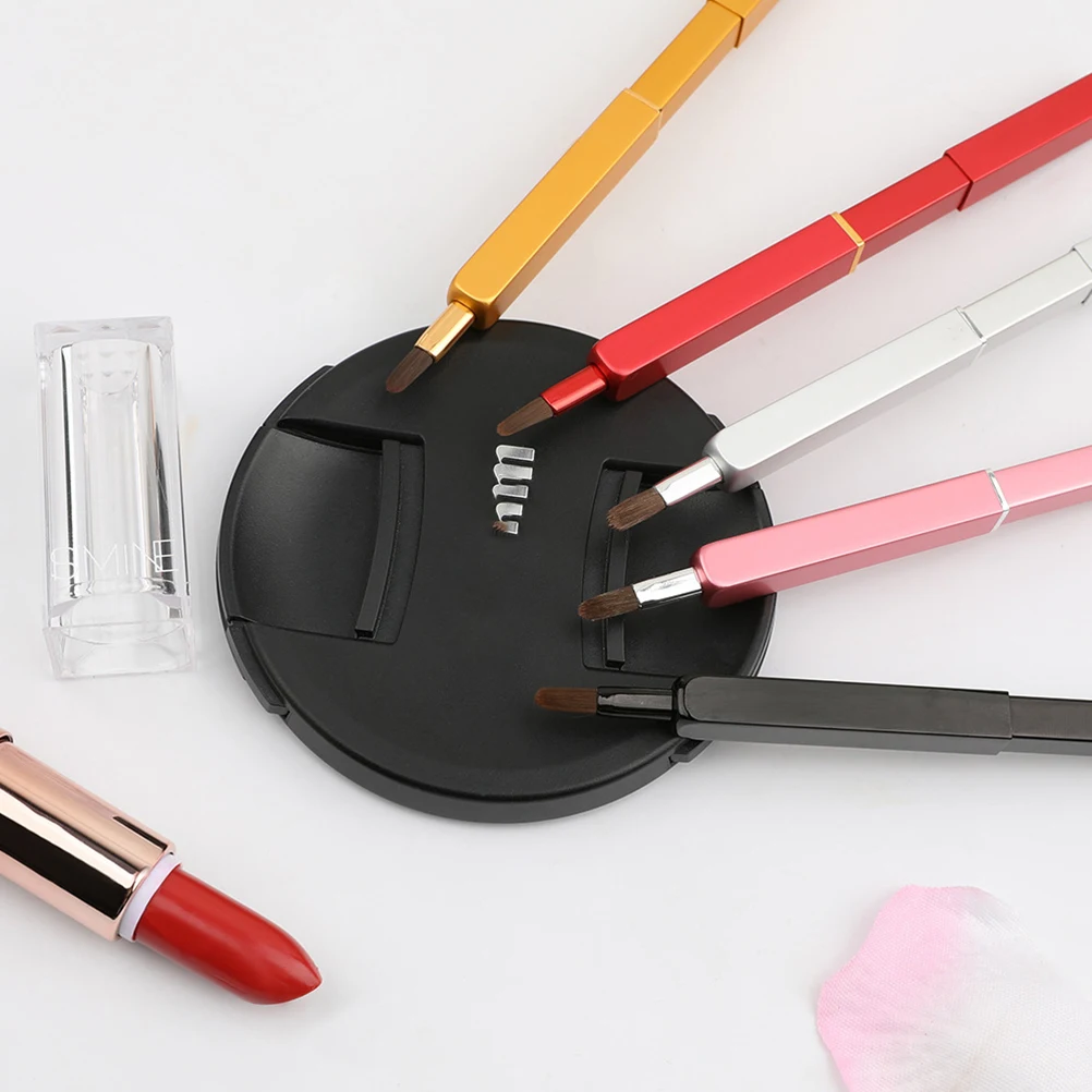 Retractable Lip Nylon Fiber Portable Makeup Brush Metal Tube Red Premium Bristles Travel Friendly Daily Use Flexible Color
Retractable Lip Nylon Fiber Portable Makeup Brush Metal Tube Red Premium Bristles Travel Friendly Daily Use Flexible Color