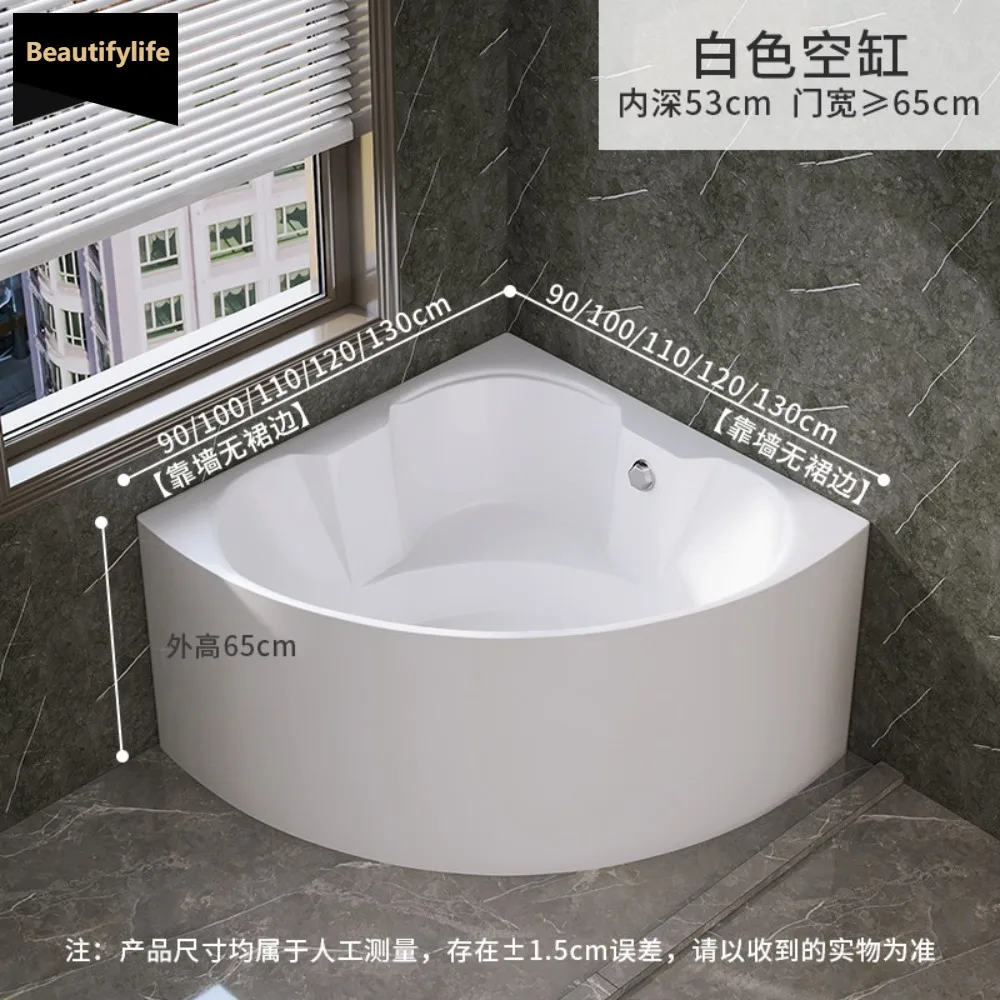 CC Triangular freestanding family Jacuzzi Double thermostat heated corner fan tub
CC Triangular freestanding family Jacuzzi Double thermostat heated corner fan tub