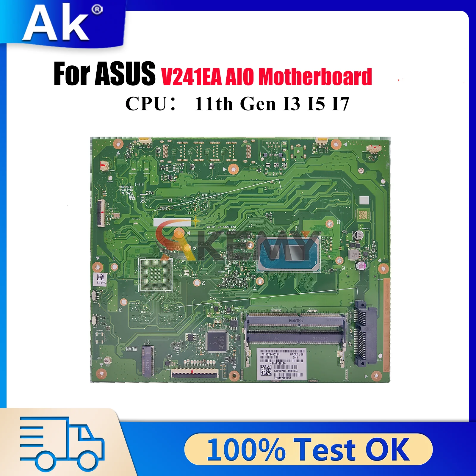 V241EA Motherboard For ASUS Vivo AiO V241EP V241E V241EA Mainboard With I3 I5 I7 CPU 100% tests OK fast shipping High quality
V241EA Motherboard For ASUS Vivo AiO V241EP V241E V241EA Mainboard With I3 I5 I7 CPU 100% tests OK fast shipping High quality