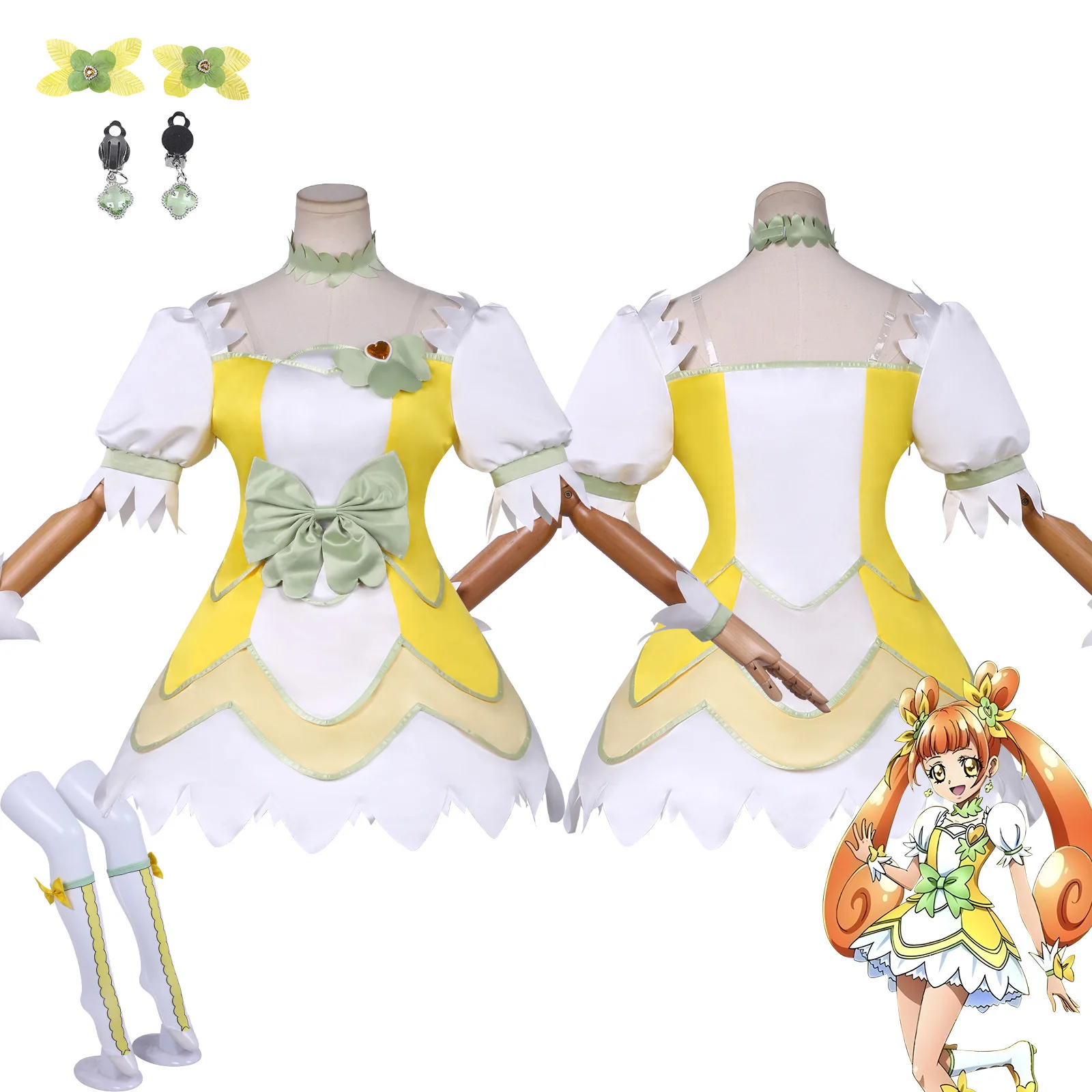 Doki Doki! Pretty Cure Dress Cure Rosetta Cosplay Costume Anime Character Halloween Masquerade Clothing for Adults
Doki Doki! Pretty Cure Dress Cure Rosetta Cosplay Costume Anime Character Halloween Masquerade Clothing for Adults