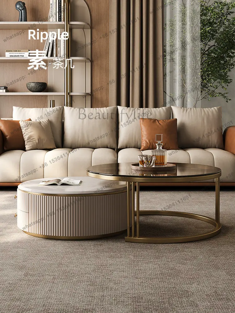 PG-high-end light luxury natural marble size coffee table creative home modern simple storage tea table
PG-high-end light luxury natural marble size coffee table creative home modern simple storage tea table