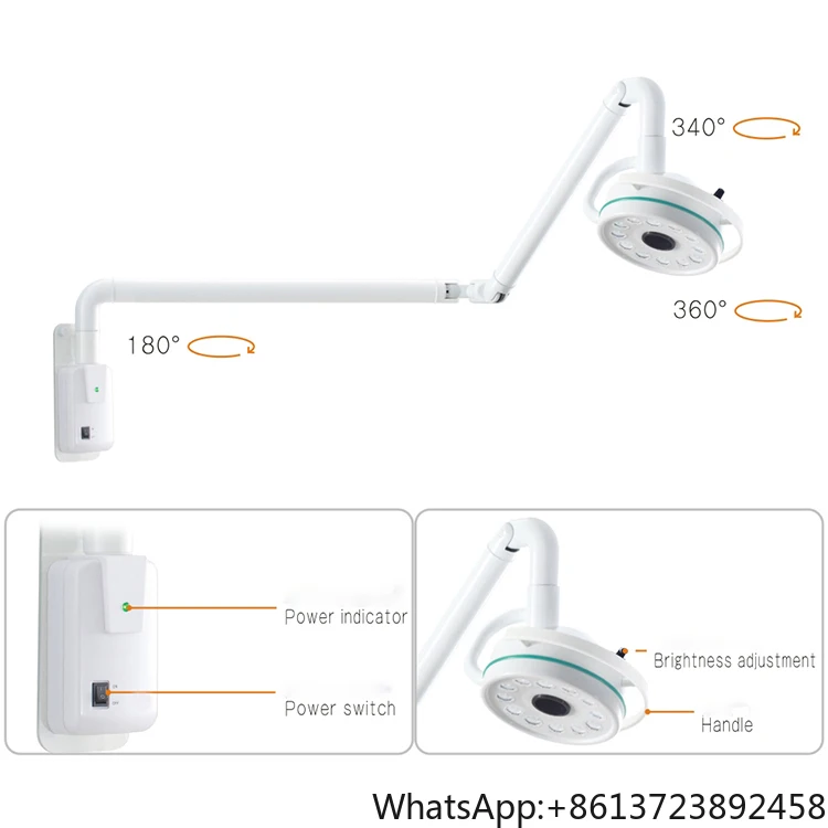 KD-2012B-1 Wall-Mounted LED Surgical Light Power Electric Manual Electricity Plastic Metal Freely Rotating Shadowless Light Lamp
KD-2012B-1 Wall-Mounted LED Surgical Light Power Electric Manual Electricity Plastic Metal Freely Rotating Shadowless Light Lamp