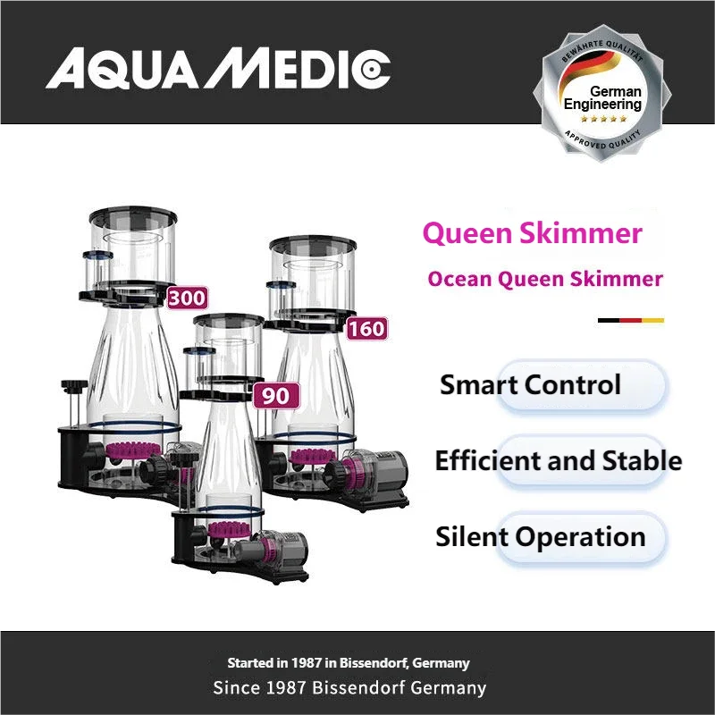 External Pump Protein Skimmer by ABOcean Queen, Powerful Aquarium Skimmer for Saltwater Fish Tank, High Efficiency Reef Filter
External Pump Protein Skimmer by ABOcean Queen, Powerful Aquarium Skimmer for Saltwater Fish Tank, High Efficiency Reef Filter