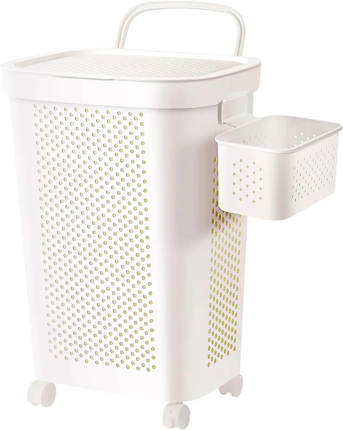 Ultra Wheeled Laundry Hamper with Lid, Suspended basket,Handle and Wheels for Easy Rolling of Clothes
Ultra Wheeled Laundry Hamper with Lid, Suspended basket,Handle and Wheels for Easy Rolling of Clothes