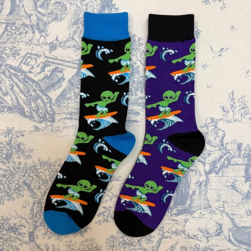 Adult Unisex Funny Alien Mid Crew Socks Green Guy ET Adventure Bigfoot Large Size Board Surfing Casual Cotton Sox Extreme Sports
Adult Unisex Funny Alien Mid Crew Socks Green Guy ET Adventure Bigfoot Large Size Board Surfing Casual Cotton Sox Extreme Sports