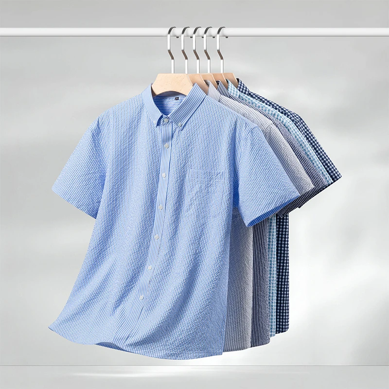 summer thin plaid short sleeve shirts for men casual single pocket tops elegant comfortable fashion korean popular clothes
summer thin plaid short sleeve shirts for men casual single pocket tops elegant comfortable fashion korean popular clothes