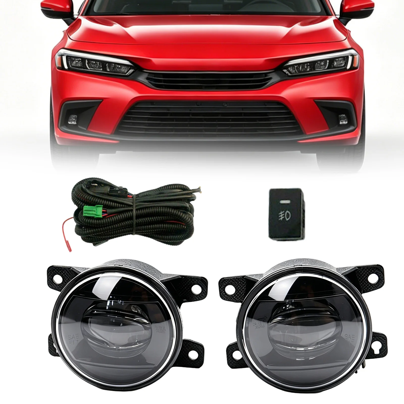 2 pcs For Honda Civic Sedan 2022-2023 Car LED Front Bumper Fog Light With Cable Switch Car Accessories
2 pcs For Honda Civic Sedan 2022-2023 Car LED Front Bumper Fog Light With Cable Switch Car Accessories