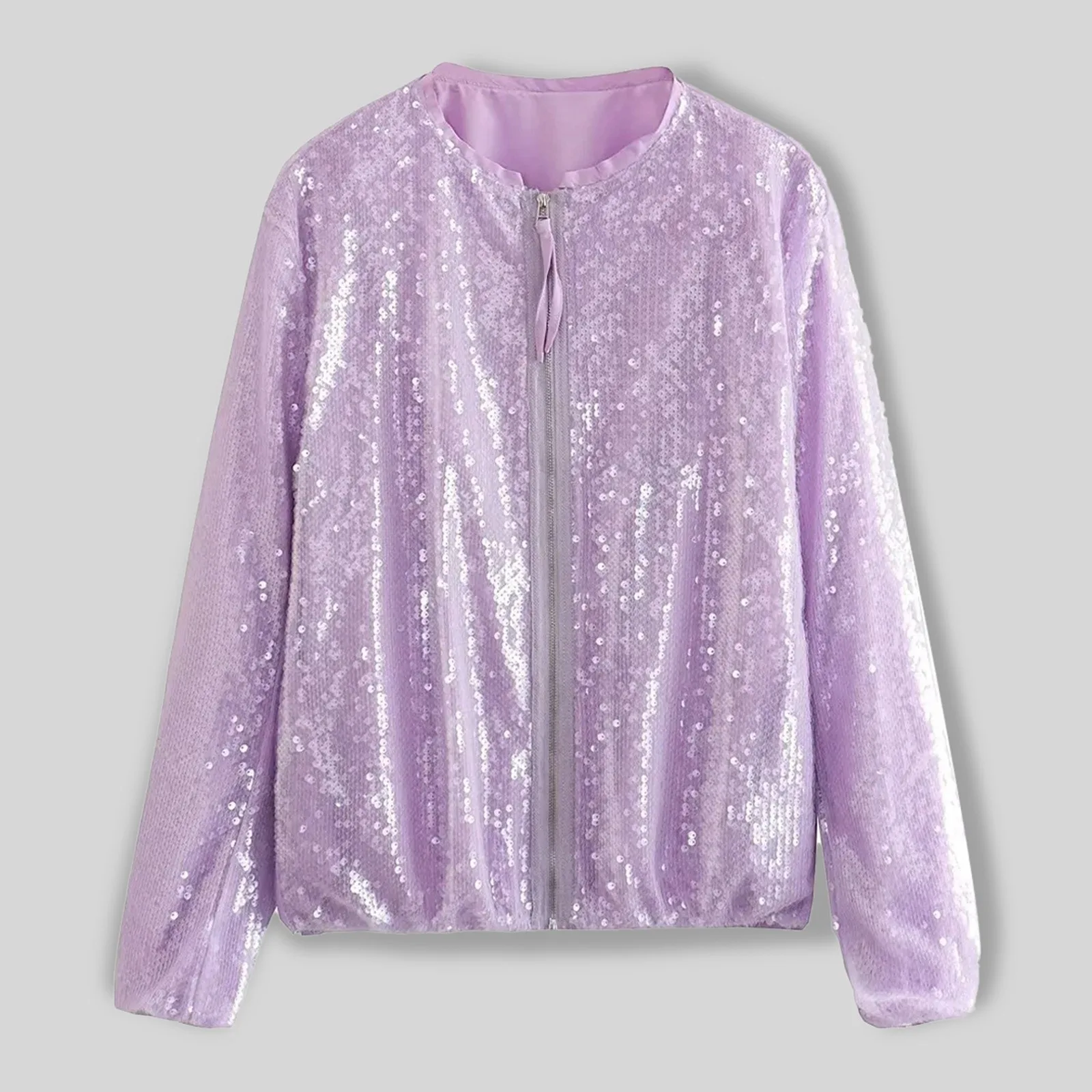 Women's Fashion Round Neck Solid Color Sequin Short Casual Baggy Jacket Women's Outdoor Recreation Vests
Women's Fashion Round Neck Solid Color Sequin Short Casual Baggy Jacket Women's Outdoor Recreation Vests