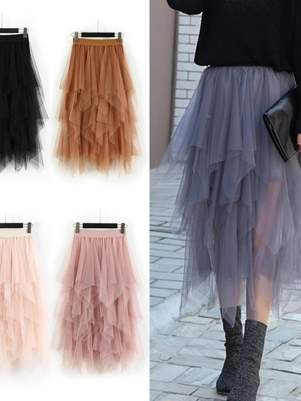 Street Sle mid Length Asymmetric Me Skirt Women's High Waist Elastic Waist Color No Daily Wear Skirt
Street Sle mid Length Asymmetric Me Skirt Women's High Waist Elastic Waist Color No Daily Wear Skirt