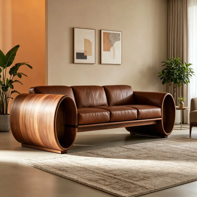 Aesthetics New Chinese Style Solid Wood Living Room Sofas Brown Elegant Cushion Corner Couch High-end Minimalist Home Furniture
Aesthetics New Chinese Style Solid Wood Living Room Sofas Brown Elegant Cushion Corner Couch High-end Minimalist Home Furniture