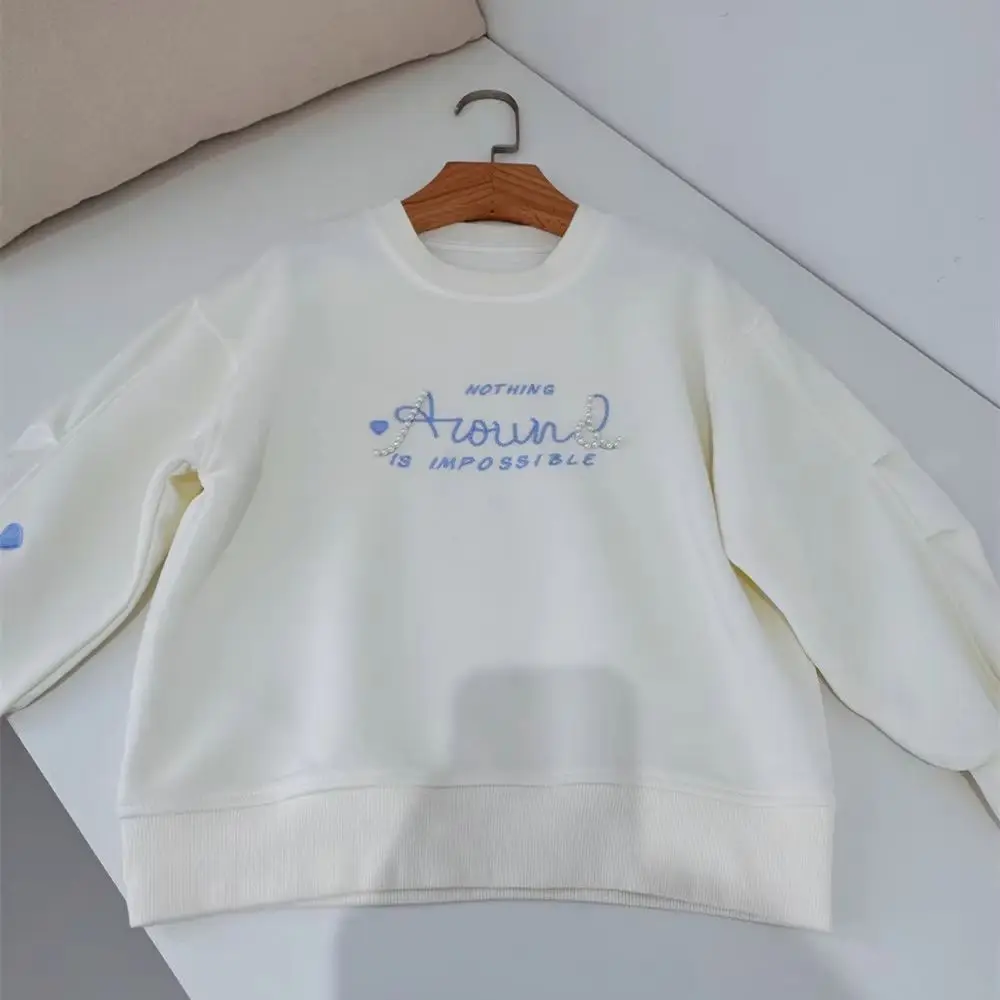 spring fall baby girl clothes kids tops girl casual sweatshirt 3D beaded heart-shaped embroidered hoodie white sweatshirt
spring fall baby girl clothes kids tops girl casual sweatshirt 3D beaded heart-shaped embroidered hoodie white sweatshirt