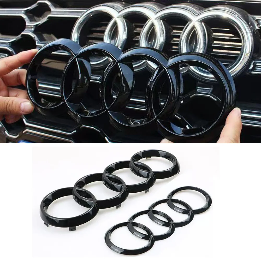 4 Rings Logo ABS Chrome Black Car Front Hood Emblem Bonnet Badge Rear Trunk Badge For Audi A3 A4 A5 A6 A7 A1 Q2 Q3 Q5 Q7 Q8 TT
4 Rings Logo ABS Chrome Black Car Front Hood Emblem Bonnet Badge Rear Trunk Badge For Audi A3 A4 A5 A6 A7 A1 Q2 Q3 Q5 Q7 Q8 TT