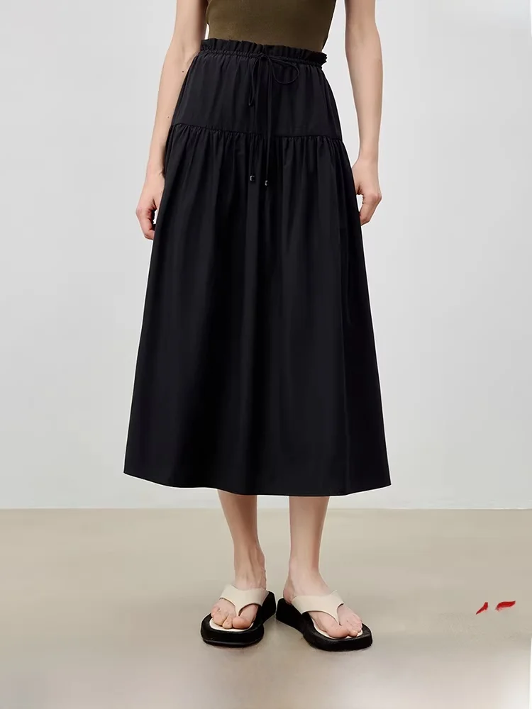 Casual Commute A-Line Midi Skirt Women's Loose Elastic Waist Wood ain Polyester Cotton Blend Pred Pleats mid Length
Casual Commute A-Line Midi Skirt Women's Loose Elastic Waist Wood ain Polyester Cotton Blend Pred Pleats mid Length