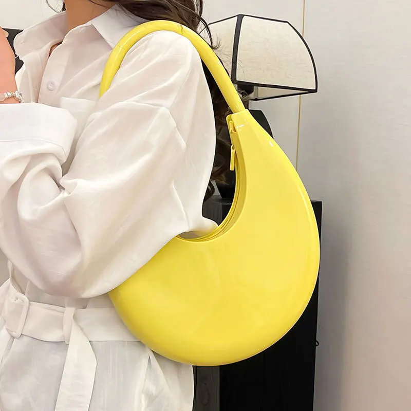 2025 Trendy Crescent Underarm Bag Womens Minimalist Solid Color Shoulder Purse Fashionable Plastic Crossbody Bag
2025 Trendy Crescent Underarm Bag Womens Minimalist Solid Color Shoulder Purse Fashionable Plastic Crossbody Bag
